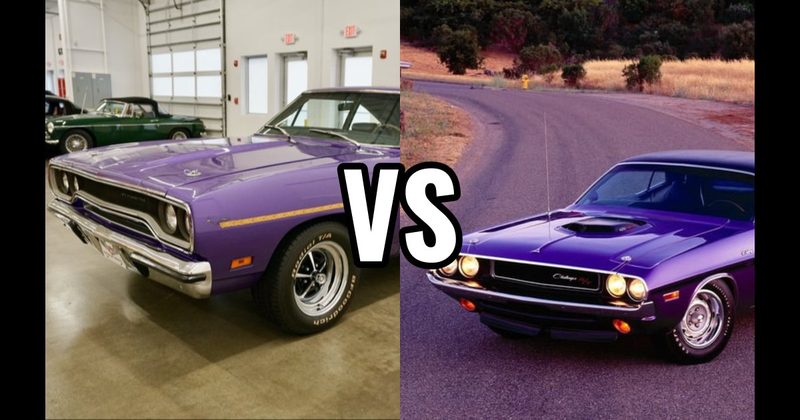 1970 Dodge Challenger R/T vs. 1970 Plymouth Road Runner