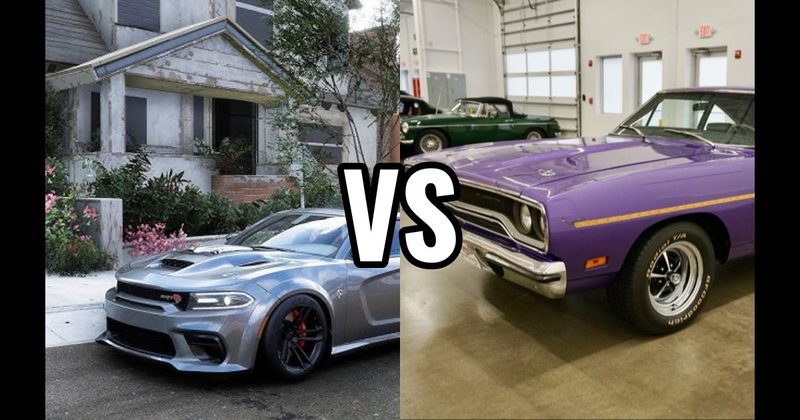 1970 Plymouth Road Runner vs. Dodge Charger Hellcat
