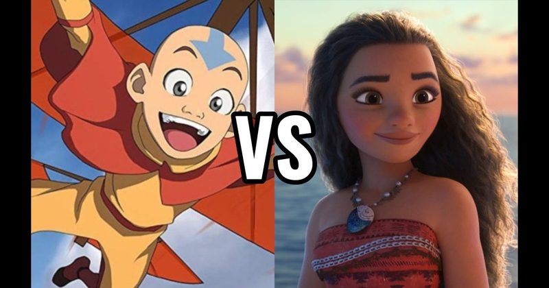 Aang (Avatar: The Last Airbender) vs. Moana (Moana)