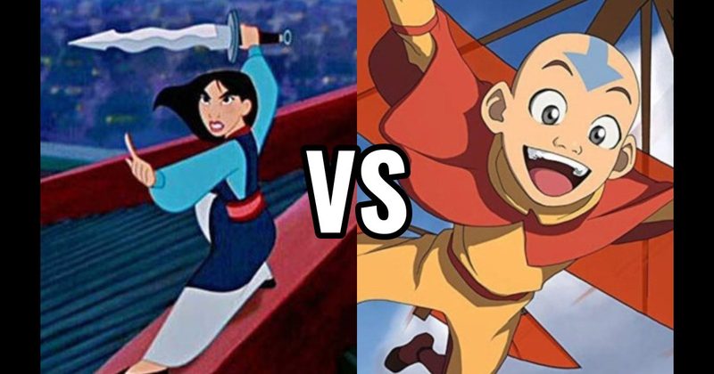 Aang (Avatar: The Last Airbender) vs. Mulan (Mulan)