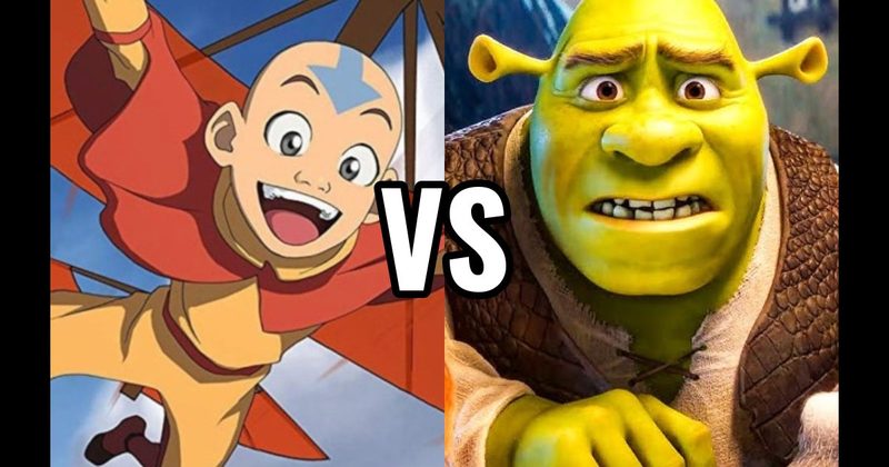 Aang (Avatar: The Last Airbender) vs. Shrek (Shrek)