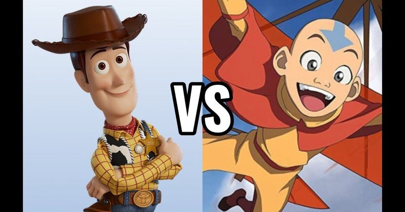 Aang (Avatar: The Last Airbender) vs. Woody (Toy Story)