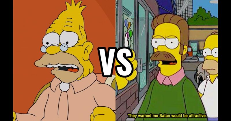 Abe Simpson vs. Ned Flanders