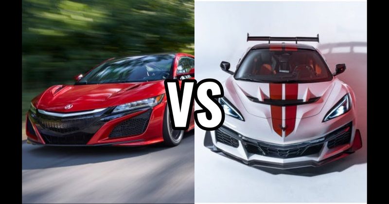 Acura NSX vs. Chevrolet Corvette C8 Z06