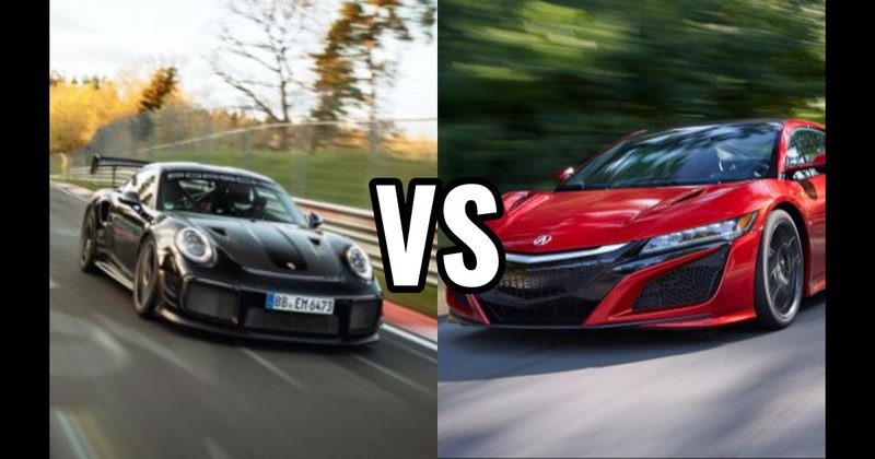 Acura NSX vs. Porsche 911 GT2 RS