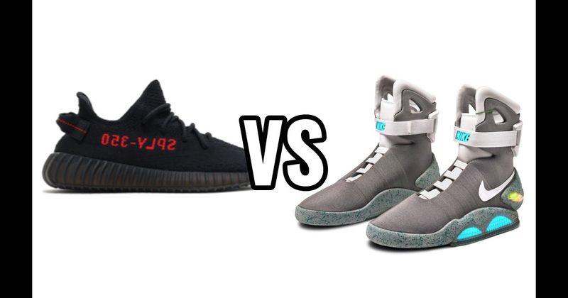 Adidas Yeezy Boost 350 vs. Nike MAG (Back to the Future)