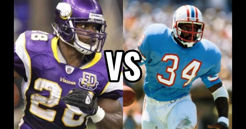 Adrian Peterson vs. Earl Campbell