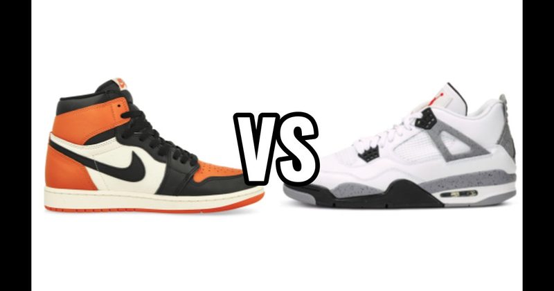 Air Jordan 1 vs. Air Jordan 4