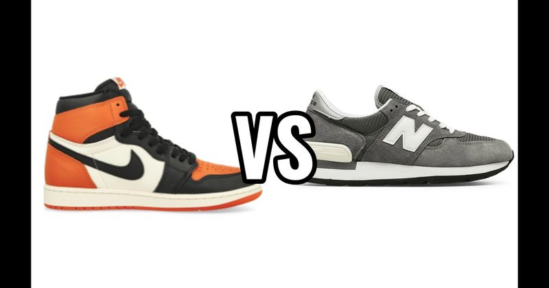 Air Jordan 1 vs. New Balance 990