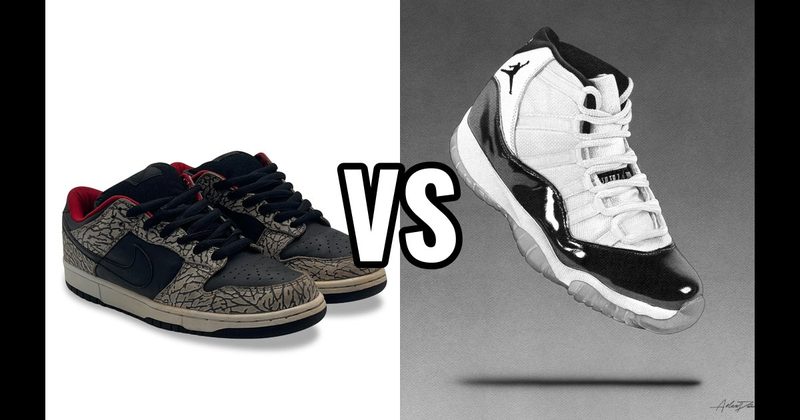 Air Jordan 11 vs. Nike Dunk SB