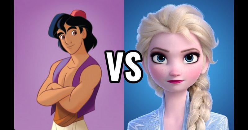 Aladdin (Aladdin) vs. Elsa (Frozen)