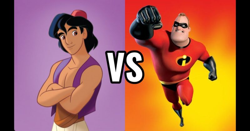 Aladdin (Aladdin) vs. Mr. Incredible (The Incredibles)