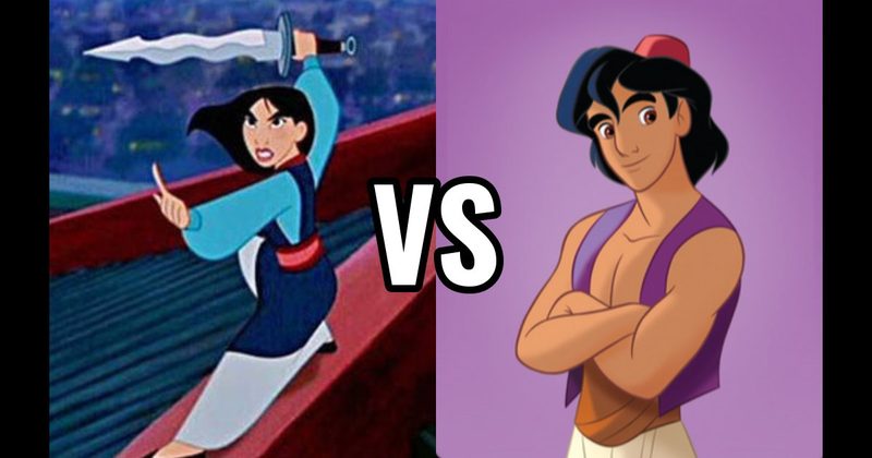 Aladdin (Aladdin) vs. Mulan (Mulan)