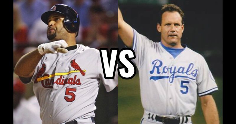 Albert Pujols vs. George Brett