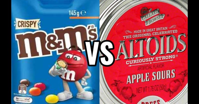 Altoids Sours vs. Crispy M&M’s