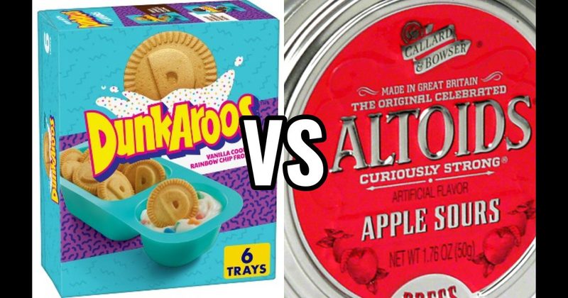 Altoids Sours vs. Dunkaroos