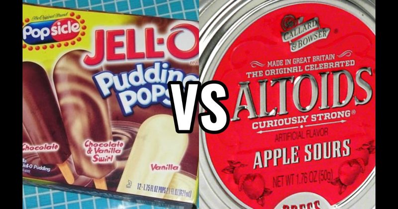 Altoids Sours vs. Jell-O Pudding Pops