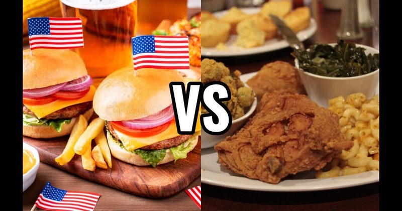 American Food vs. American South Food
