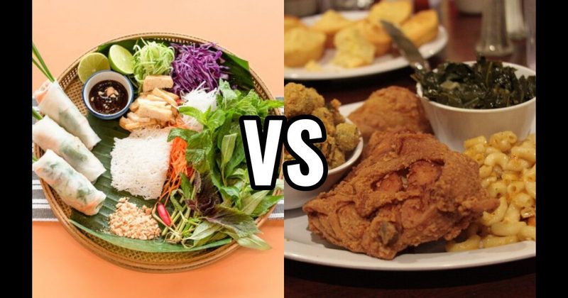 American South Food vs. Vietnamese Food