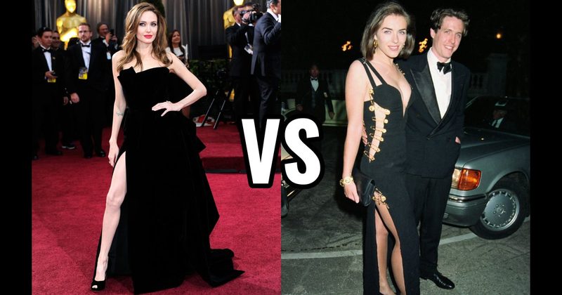 Angelina Jolie (Atelier Versace) vs. Elizabeth Hurley (Versace)