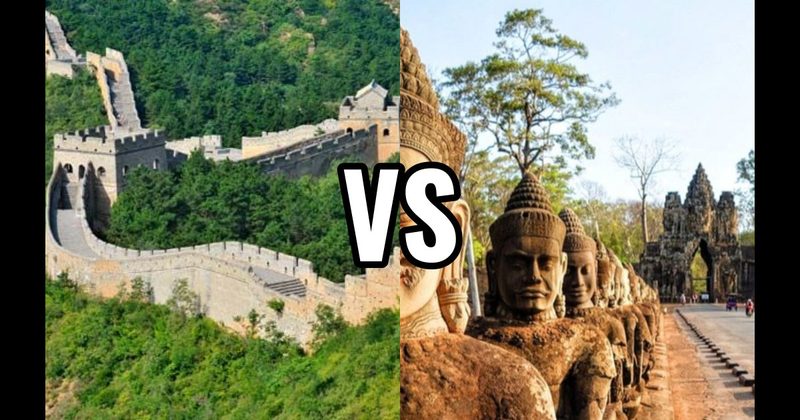 Angkor Wat vs. Great Wall of China