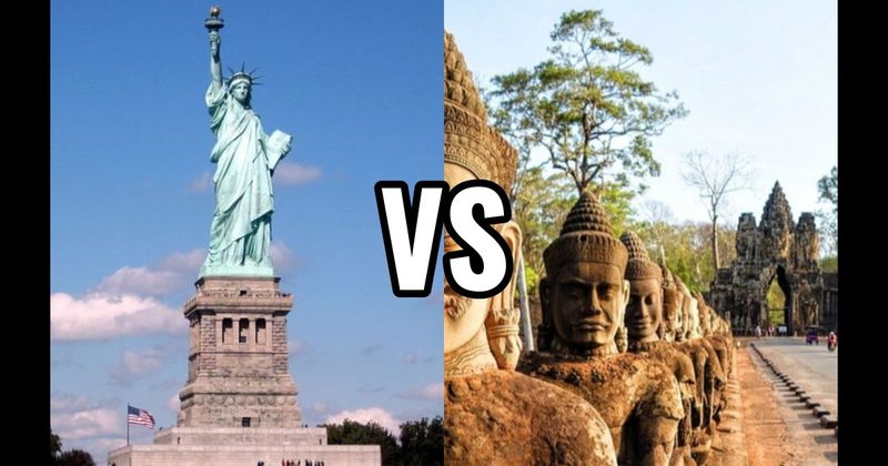 Angkor Wat vs. Statue of Liberty