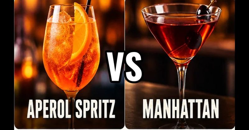 Aperol Spritz vs. Manhattan