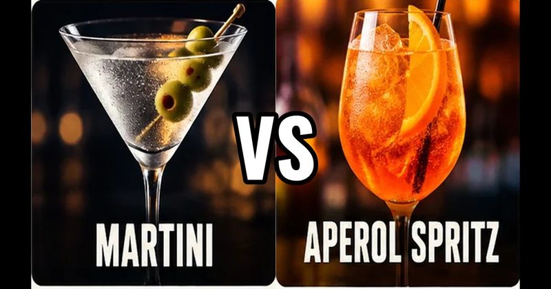 Aperol Spritz vs. Martini