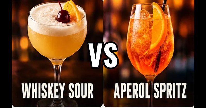 Aperol Spritz vs. Whiskey Sour