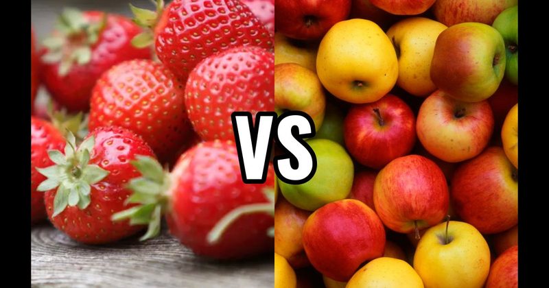 Apple (fruit) vs. Strawberry