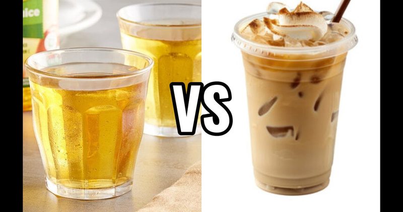 Apple Juice vs. Iced Coffee