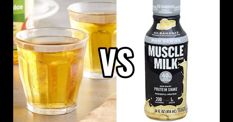 Apple Juice vs. Protein Shake