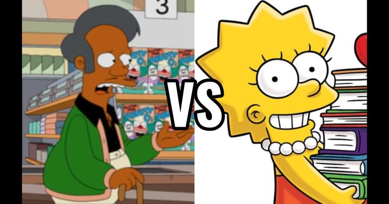 Apu vs. Lisa Simpson