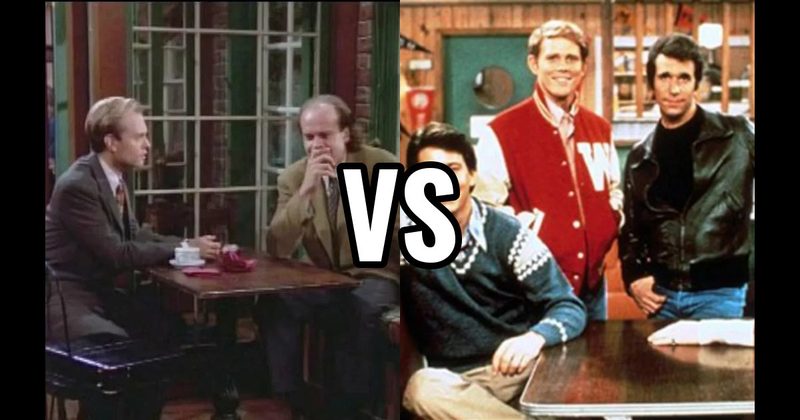 ARNOLD’S DRIVE-IN (Happy Days) vs. CAFÉ NERVOSA (Frasier)