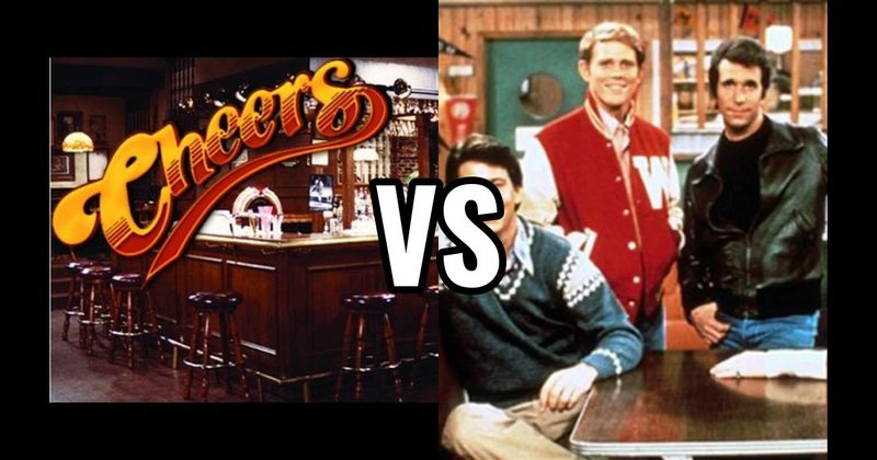 ARNOLD’S DRIVE-IN (Happy Days) vs. Cheers (Cheers)