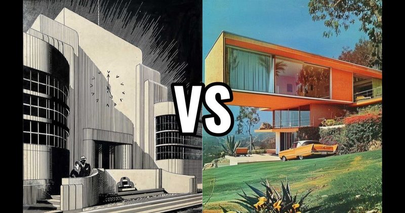 Art Deco vs. Mid-Century Modern