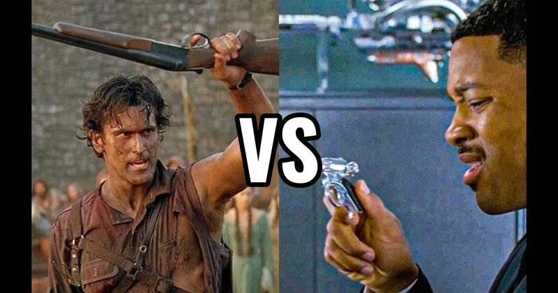 Ash's Boomstick (Army of Darkness) vs. Noisy Cricket (Men in Black)