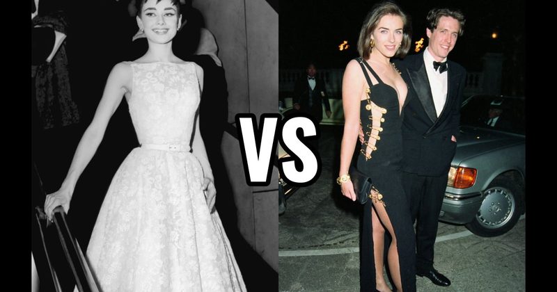 Audrey Hepburn (Givenchy) vs. Elizabeth Hurley (Versace)