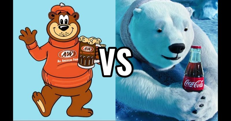 A&W Root Bear vs. Coca-Cola Polar Bears