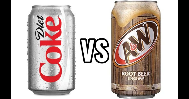 A&W Root Beer vs. Diet Coke