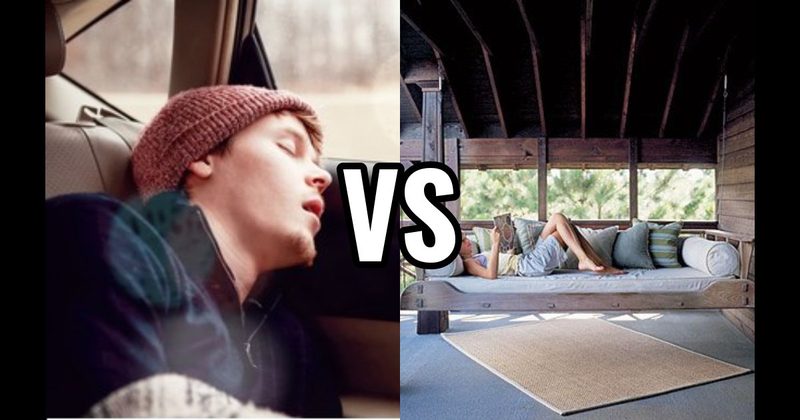 Backseat of a Car vs. Porch Swing