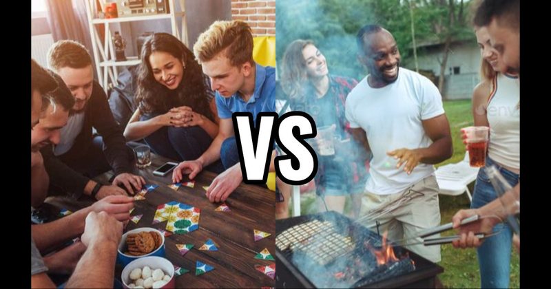 Backyard BBQ/Cookout vs. Game Night