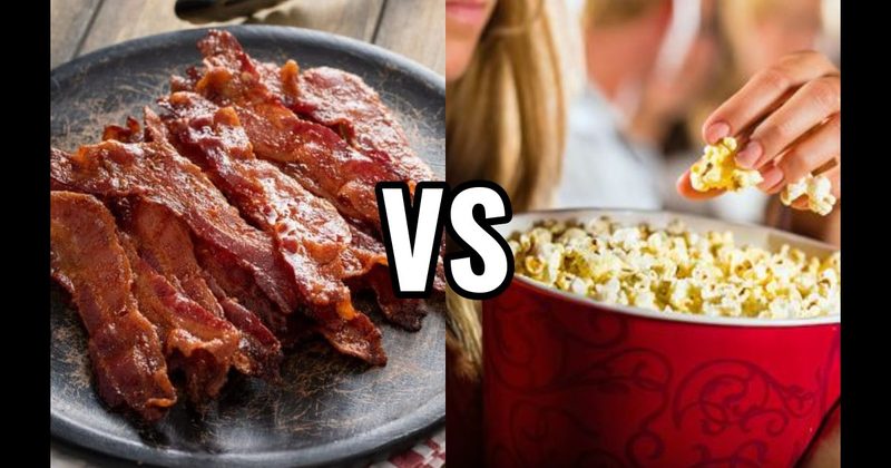 Bacon Cooking vs. Popcorn at the Movies
