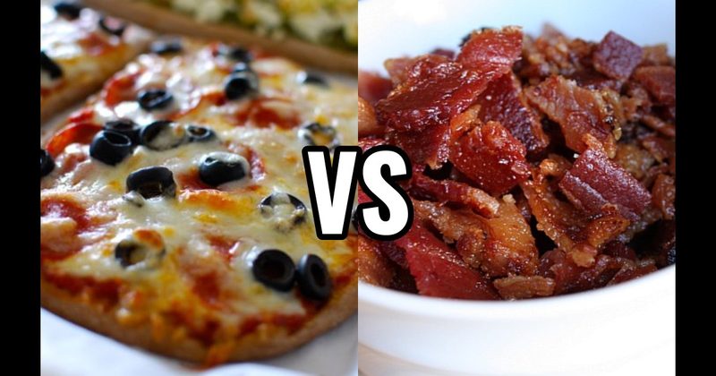 Bacon vs. Black Olives