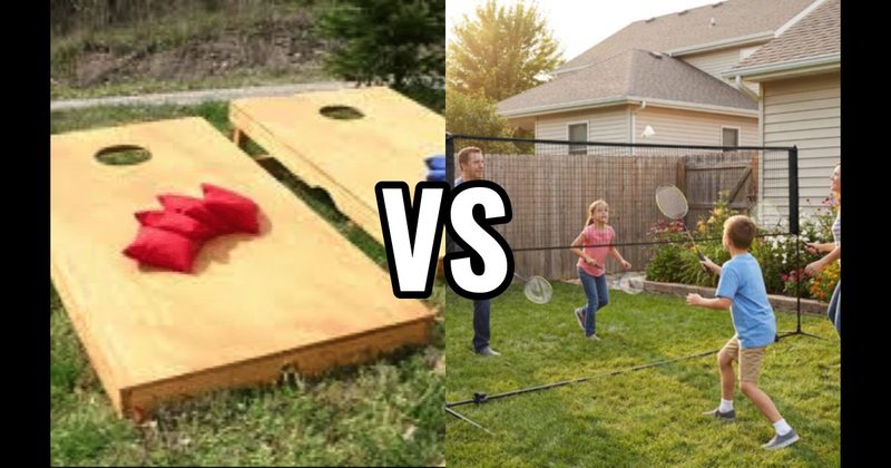 Badminton vs. Cornhole