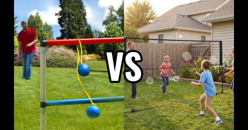 Badminton vs. Ladder Toss