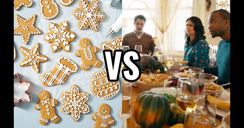 Baking Holiday Cookies vs. Thanksgiving Dinner