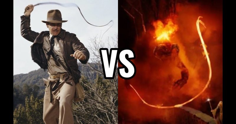 Balrog's Fire Whip (Fellowship of the Ring) vs. Indiana Jones' Whip