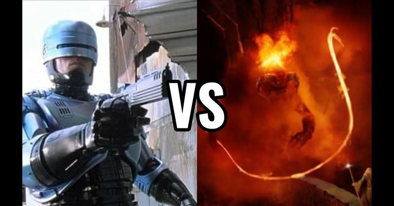 Balrog's Fire Whip (Fellowship of the Ring) vs. RoboCop's Auto-9 (RoboCop)