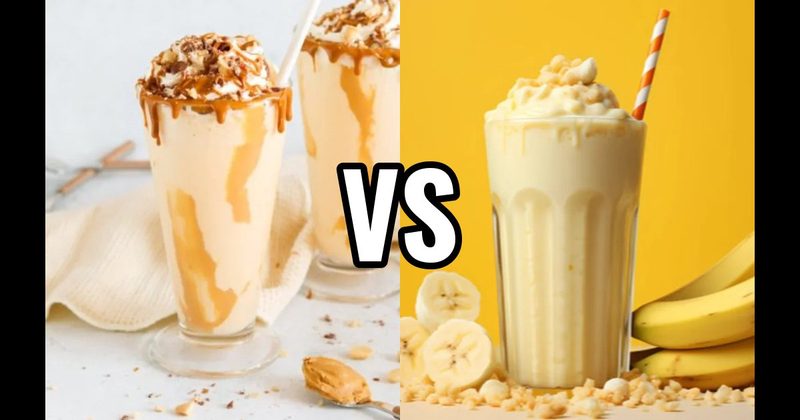 Banana Milkshake vs. Peanut Butter Milkshake